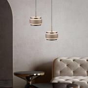 PURE LED hanglamp Falling Rings, brons Ø 13 cm, CCT