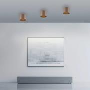 PURE LED badkamer plafondlamp Point, bronskleurig, Ø 18 cm, IP44