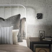 Ideal Lux LED wandspot Bean, zwart, breedte 7 cm metaal