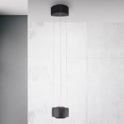 Paul Neuhaus LED hanglamp Q-Stretto, zwart, Ø 14,5 cm