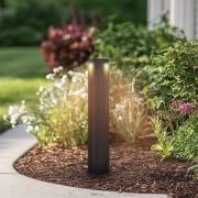 Lucande LED tuinpadverlichting Raiku, zwart, aluminium, 65 cm