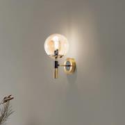 Wandlamp Natalia, goudkleurig, Ø 15 cm, glas, E14
