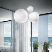 Ideal Lux hanglamp Mapa, Ø 20 cm, opaalglas, bol