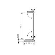 LED bureaulamp MAULstudy, zilverkleurig, 49 cm, E27