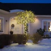 LED lichtketting buiten 200-lamps zwart/warmwit