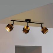 OSRAM plafondlamp Decor Spot Hornet, 3-lamps, zwart/goud