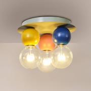 OSRAM plafondlamp Decor Bubble, 3-lamps, staal, kleurrijk, E27