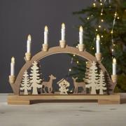 LED lichtboog Fauna, licht en donker hout
