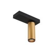 LOOM DESIGN LED plafondlamp X-Beam, 1-lamp, zwart/goud