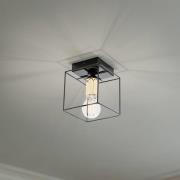 Euluna Mika plafondlamp zwart/goud 1-lamp