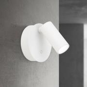 LED-wandlamp Luxy, wit, aluminium, CCT, dimbaar