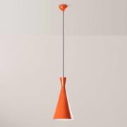 Hanglamp Tom, oranje, metaal, Ø 19 cm, E27