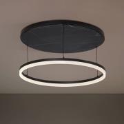 Lucande LED plafondlamp Orven, zwart, Ø 50 cm, dimbaar