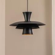 Hanglamp Plato, zwart, metaal, Ø 38 cm, E27