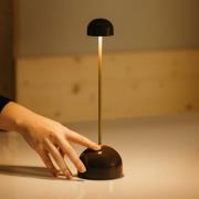 MARSET LED tafellamp Sips, bruin/goud, 31 cm, staal