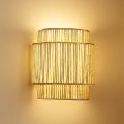 Lindby wandlamp Anuva, naturelkleurig, papier, hoogte 25 cm