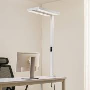 Arcchio LED klemlamp voor kantoor Logan, wit, dimbaar, sensor