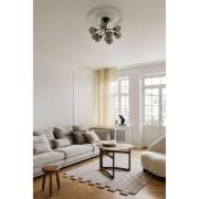 Nuura plafondlamp Apiales 9, Ø 60 cm, zwart/rookgrijs