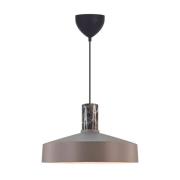 Hanglamp Elvas, lichtbruin, Ø 37 cm, metaal/marmer