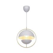 Hanglamp Tavia, wit, Ø 33 cm, metaal