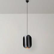 Hanglamp Corner, zwart, hoogte 35 cm, metaal, E27