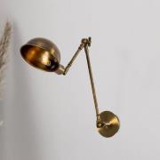 Wandlamp Sivani 6239, oud messing, verstelbaar, E27