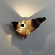 Knikerboker LED wandlamp Zona d'ombra, koffiebruin, 79 cm