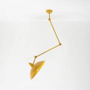 Hanglamp Melos, geel, Ø 36 cm, metaal
