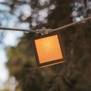 Newgarden LED-zonnelichtketting Vega, bamboe, IP44