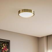 Plafondlamp Jaris, gebogen glas, Ø 26 cm, patina