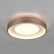 LED plafondlamp Solea, bruin, Ø 40 cm, kunststof