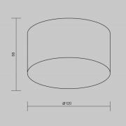 LED buiten plafondlamp Zon, zwart, Ø 12 cm, 3.000 K metaal