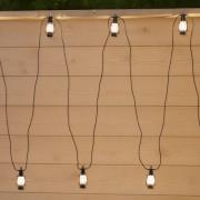LED lichtketting Garlands, lengte 1000 cm, zwart, 10-lamps.