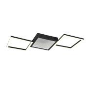 LED plafondlamp Gelo, zwart, dimbaar, 3000 K, metaal