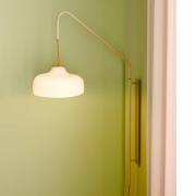 HÜBSCH wandlamp Current, licht zandkleurig, uitsteek 71 cm