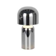 LED tafellamp Niko, chroomkleurig, hoogte 26 cm, metaal