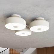 Plafondlamp CLARO, beige, Ø 30 cm, metaal, 4 x E27