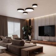 Cleo 200 plafondlamp, wit, sensor, IP20, Ø 20 cm, E27