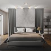 Plafondspot Tapp, wit, lengte 61 cm, 4-lamps, metaal, GU10