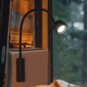 LED wandspot Magnetics flex, zwart, dimbaar, CCT