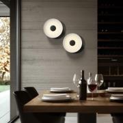 LED plafondlamp Basin_P, zwart, metaal, Ø 48 cm