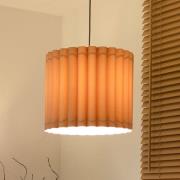 Hanglamp Aria, cappuccino, microvezel, E27