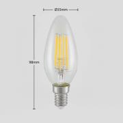 LED filament lamp E14 4W 827 3-Step-dimmer 3/set