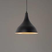 Hanglamp Berceste, zwart/koper, Ø 22 cm, ijzer