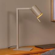 Bureaulamp Lesley, taupe, hoogte 50 cm, metaal