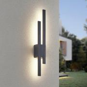 LED buiten wandlamp TAWA, antraciet, 62 cm metaal 2-lamps IP54