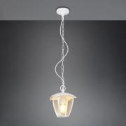 Buiten hanglamp VENTA, wit, 17 x 17 cm, metaal, IP44