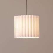 Hanglamp Aria, wit, microvezel, E27