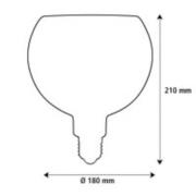 Segula LED Floating Filo zwart G180 E27 5W 2.200 K dimbaar