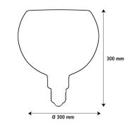 Segula LED Floating Filo zwart G300 E27 6W 2.200 K dimbaar